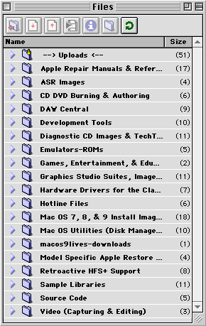 Mac OS 9 Lives Hotline server banner