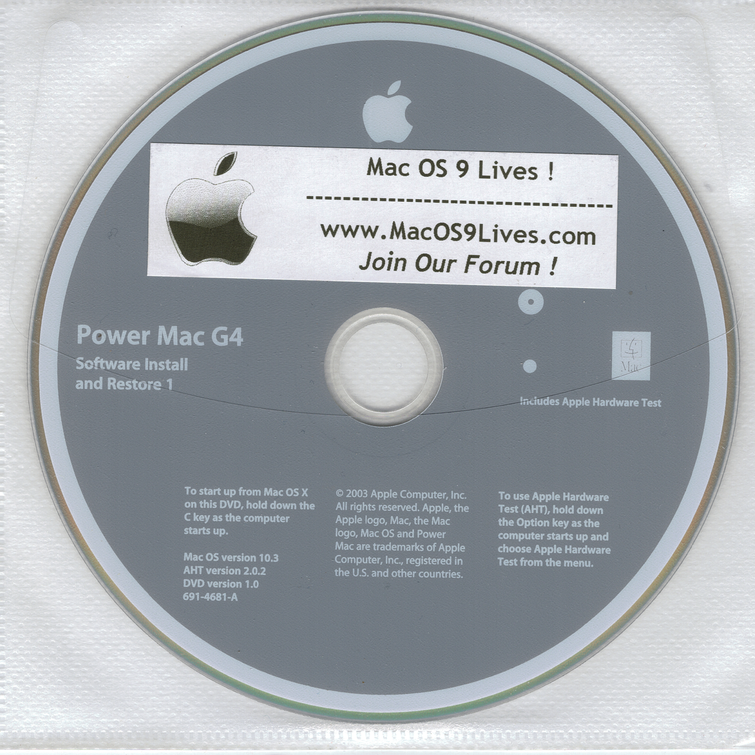 Power Mac G4 MDD (Mirrored Drive Door) 2003 Restore Set (Last Revision Made)